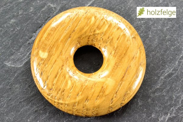 Holz-Anhänger, "Donut", Eichenholz, Ø 35 mm