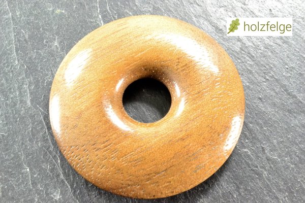 Holz-Anhänger, "Donut", Nussbaumholz, Ø 35 mm